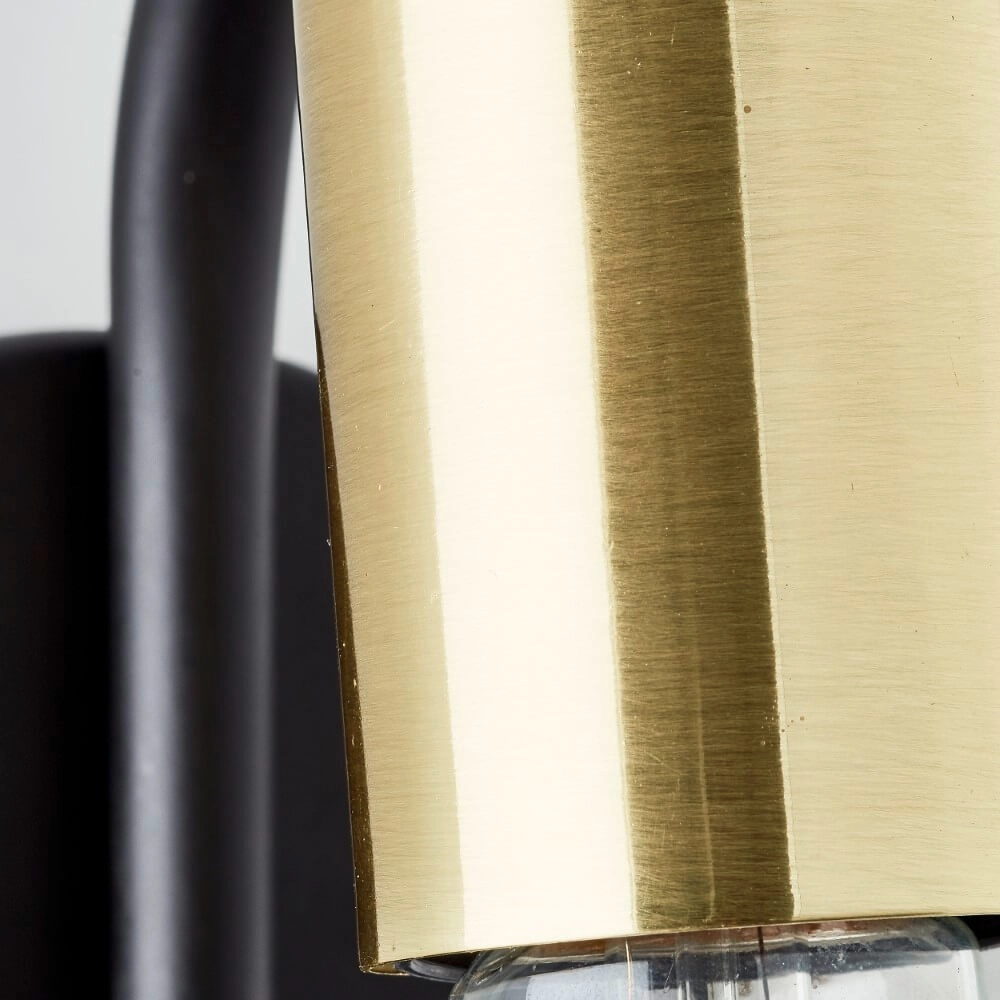 Wandlamp Kerry zwart Brilliant 4004353413100