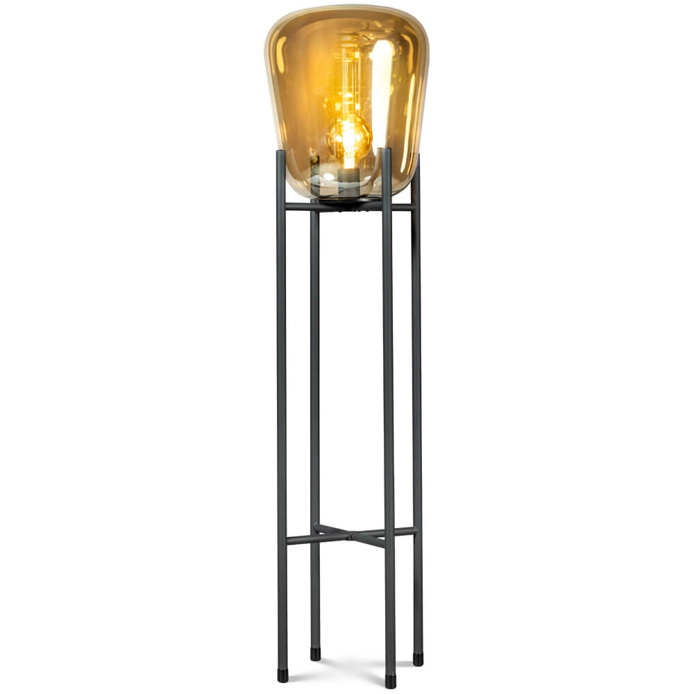 Vloerlamp Benn Gold zwart met goud ETH 8720195303022