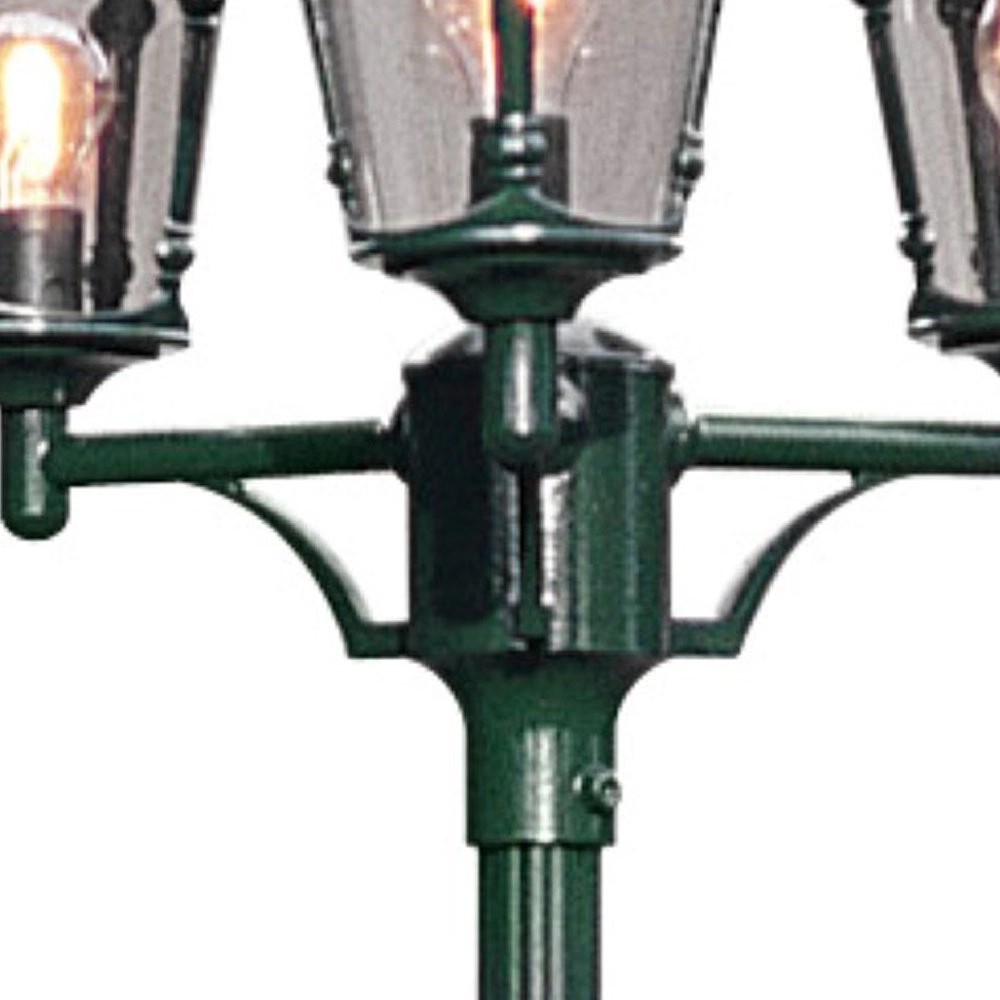 Klassieke lantaarnkap Virgo 3-lichts groen KonstSmide 7318305736009