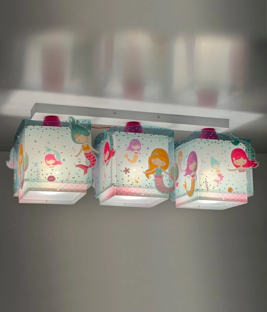 3-lichts plafondlamp Mermaids Dalber 8420406634432