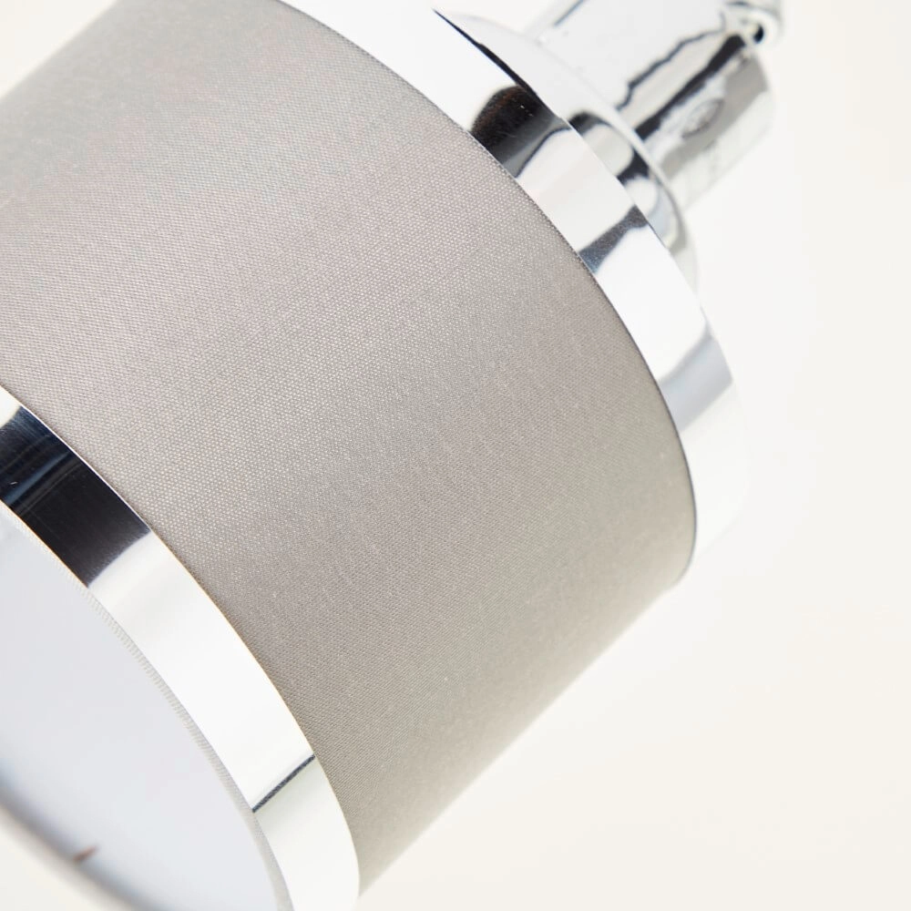 2-lichts plafondlamp Alexia chroom en grijs Brilliant 4004353424144