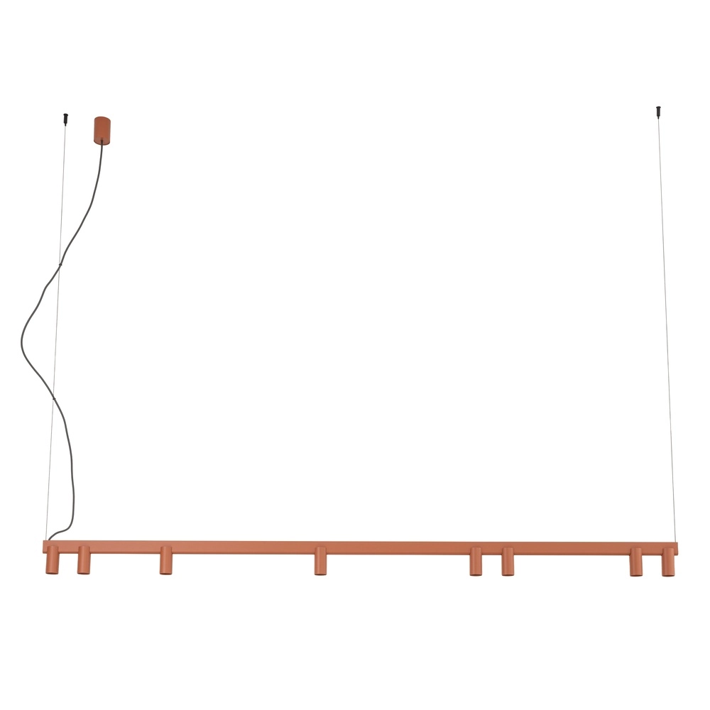 Design hanglamp Fourty 8-lichts terracotta Lyora 5903139124249