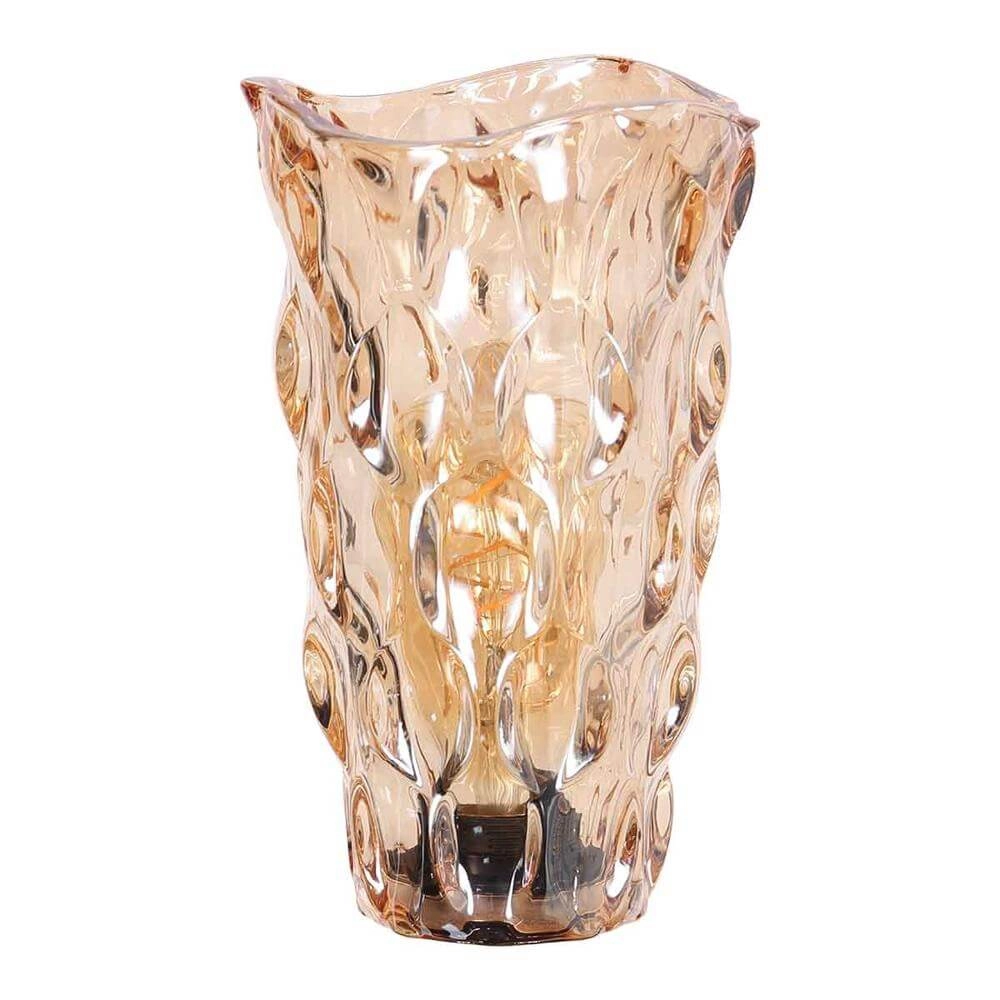 Wandlamp Stang zwart met amber glas Steinhauer 8712746173765