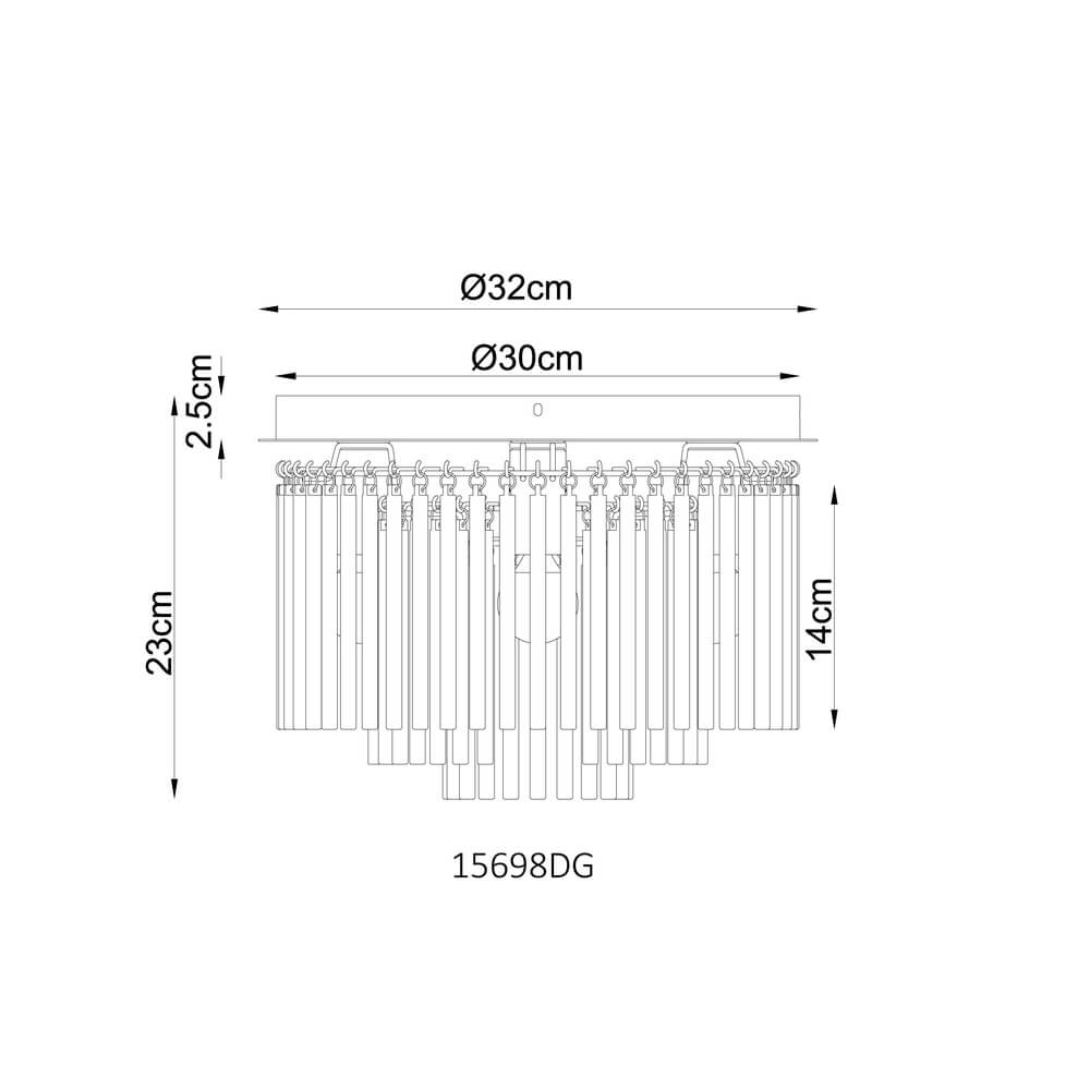 Zwarte plafondlamp Gorley met groen glas Ø 32cm Globo 9007371468980