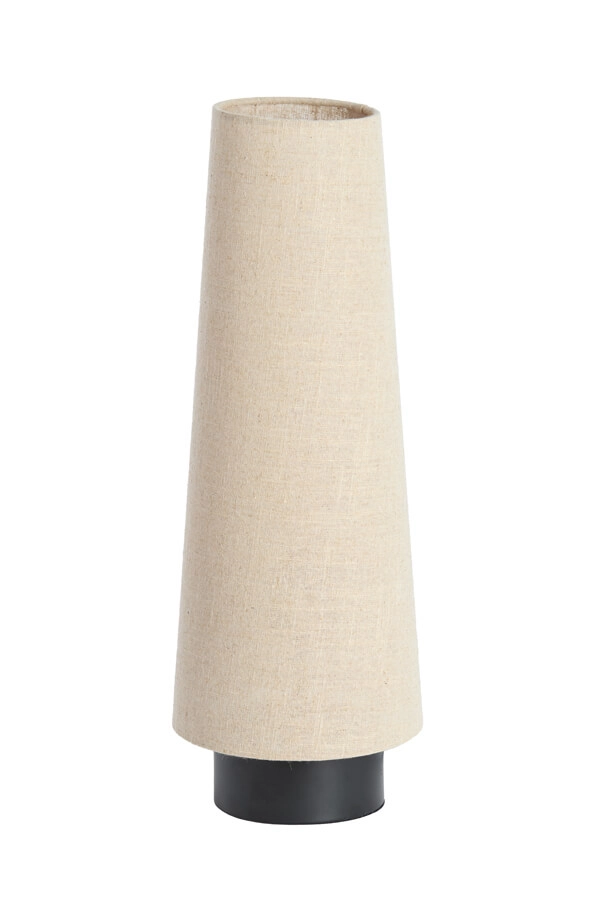 Crème tafellamp Howie met zwart Ø 19cm Light & Living 8717807759407