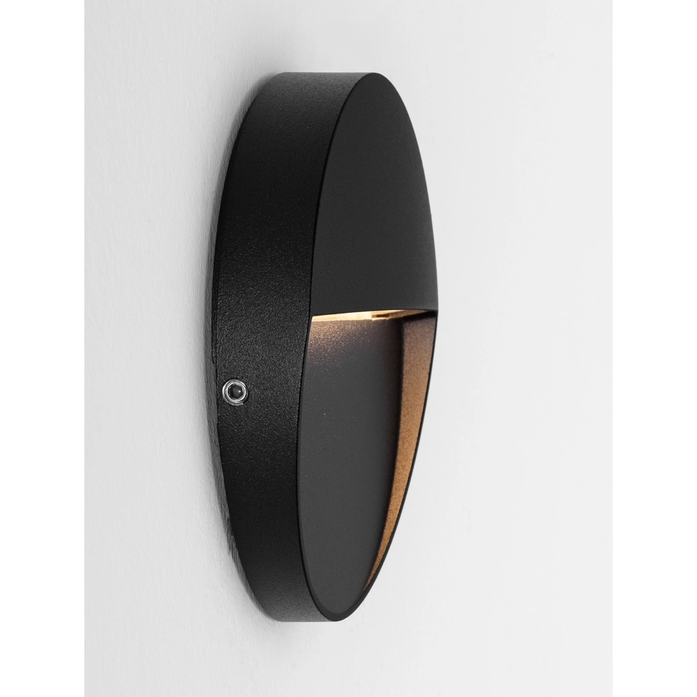 Ronde wandlamp Toby design zwart Lyora 5212017453594