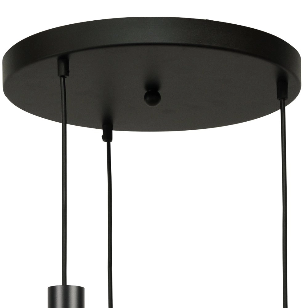 Zwarte hanglamp Bella 3-lichts met glasbollen Masterlight 8718121257884