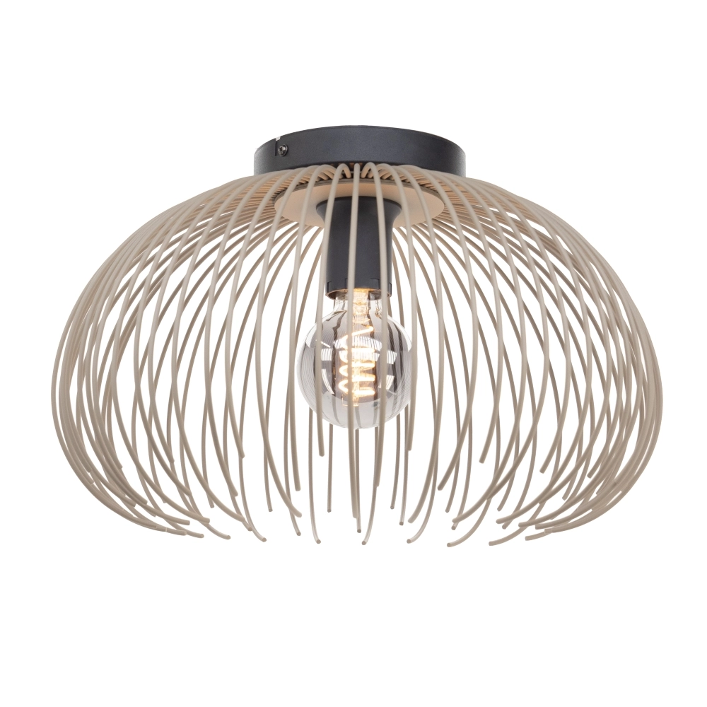 Design plafondlamp Alhabia Ø 38,5cm zand bruin Design plafondlamp Alhabia Ø 38,5cm zand bruin
