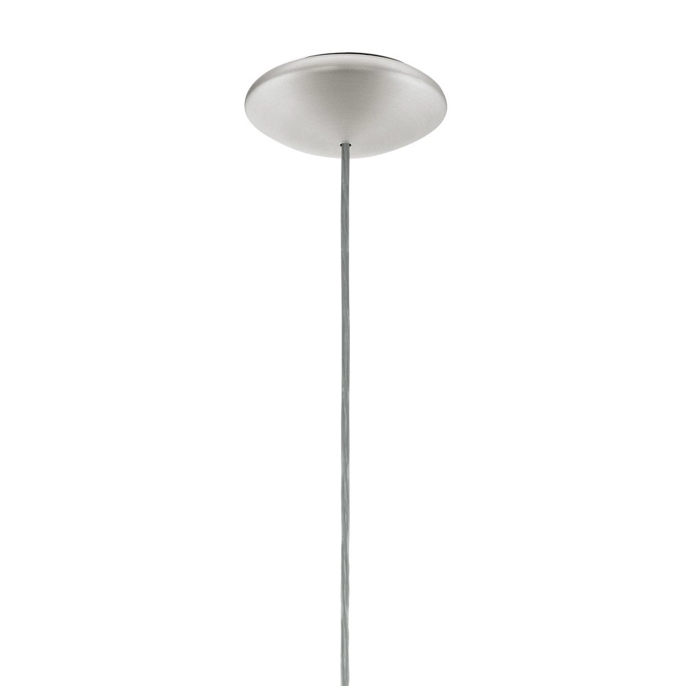 Moderne hanglamp Sabinar 28cm RVS met houtbruin Eglo 9008606300006