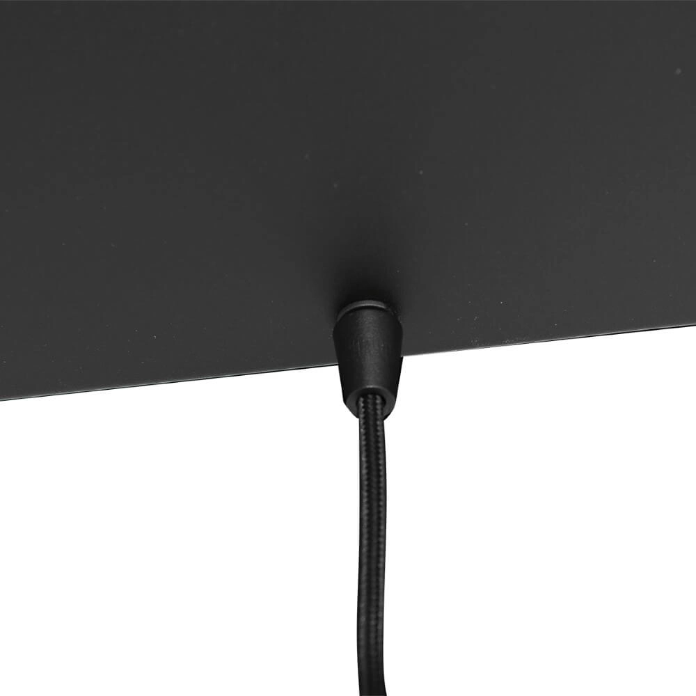 Eettafel hanglamp Reflexion zwart met rookglas Steinhauer 8712746172959