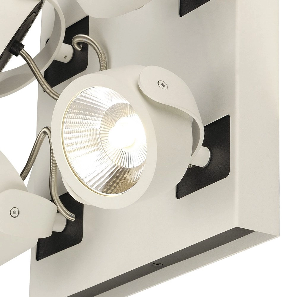Richtbare spots Kalu Led 4-lichts - 4x60w wit SLV 4024163177535