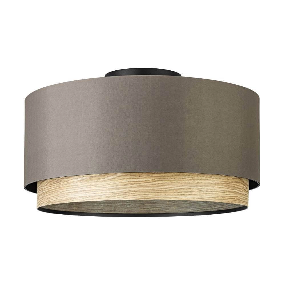 Plafondlamp Marchena cappucino met hout - Ø 48cm Plafondlamp Marchena cappucino met hout - Ø 48cm