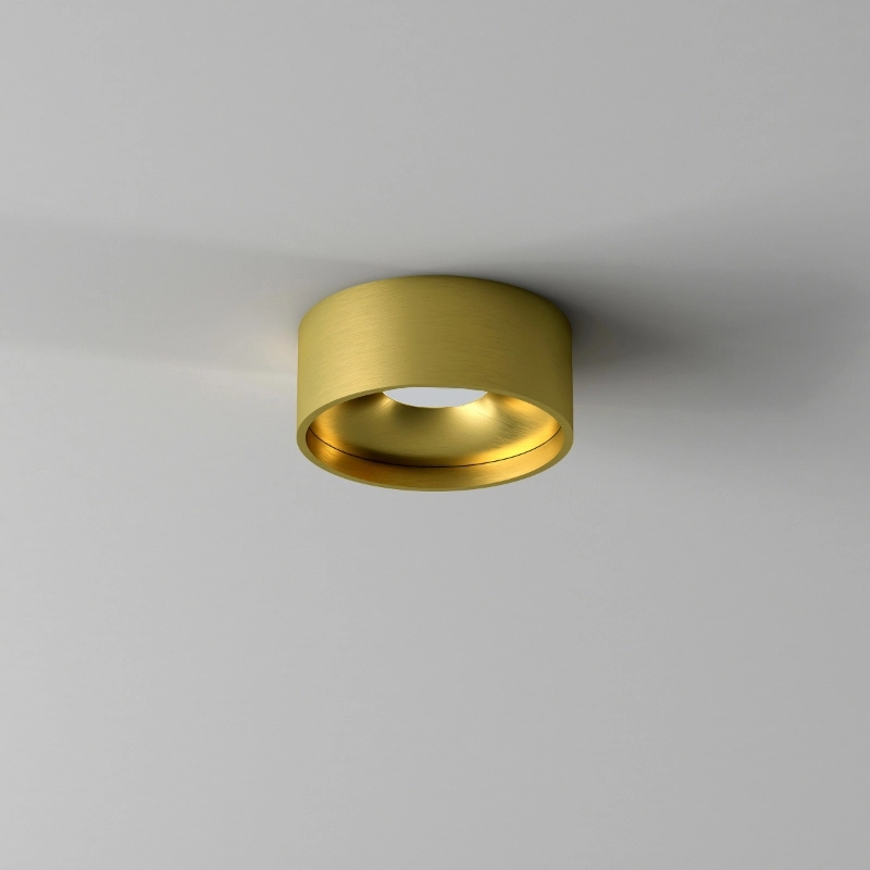 Badkamer plafondlamp Oran Ø 12cm - Geborsteld Goud Artdelight 8720701103887