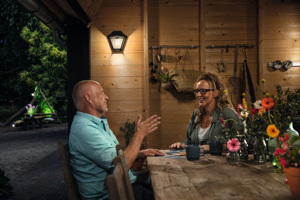 Wandlamp Alpenglow 13cm zwart Philips 8718696158142