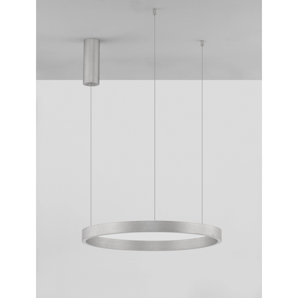 Design hanglamp Elowen zilvergrijs Ø 60cm Lyora 5212017439079
