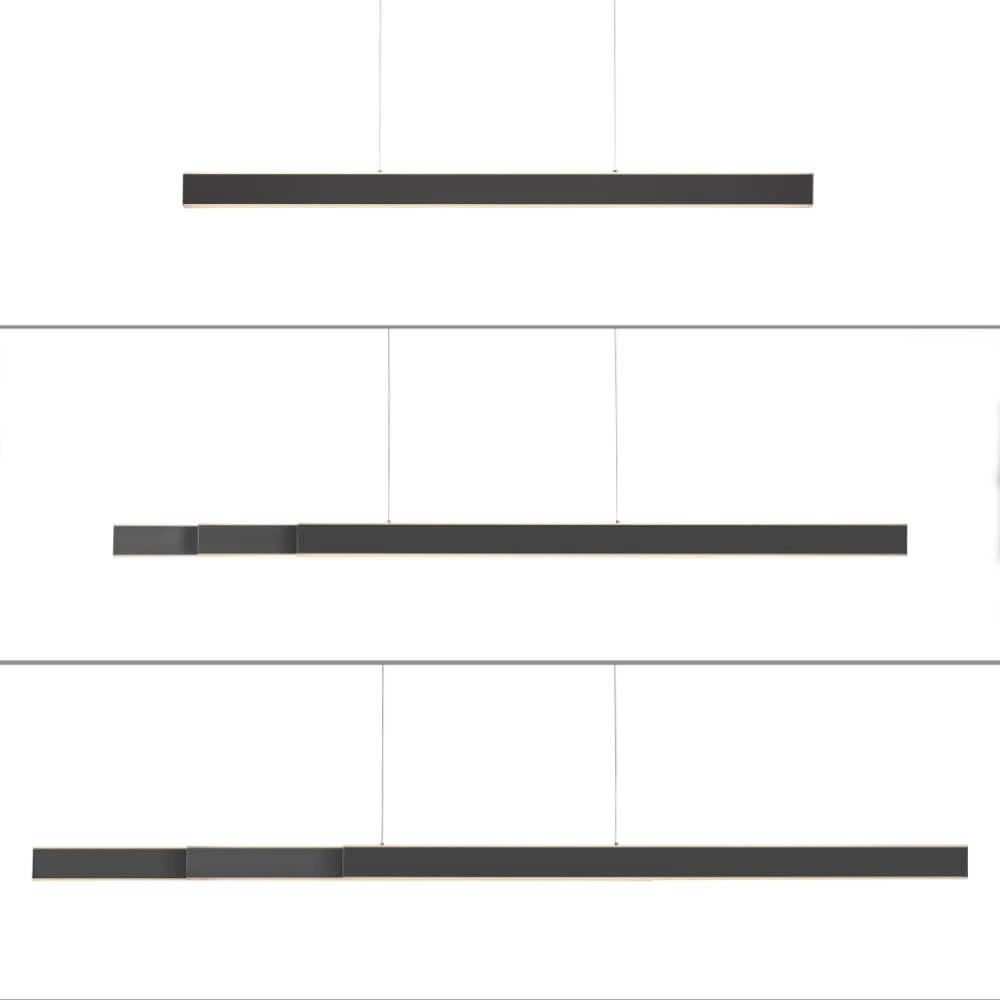 Strakke hanglamp Pure Lume antraciet Paul Neuhaus 4012248357842