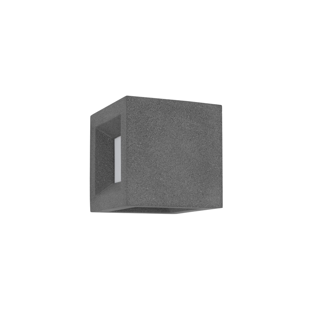 Vierkante wandlamp Castro zwart Lyora 5212017426925