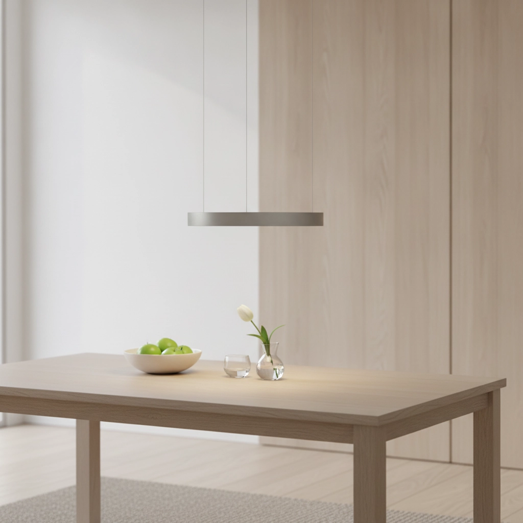 Ronde hanglamp Perrine zilvergrijs Ø 40cm