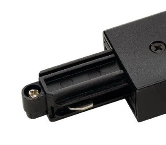 1-fase T-Connector 2 aarde rechts zwart SLV 4024163142649