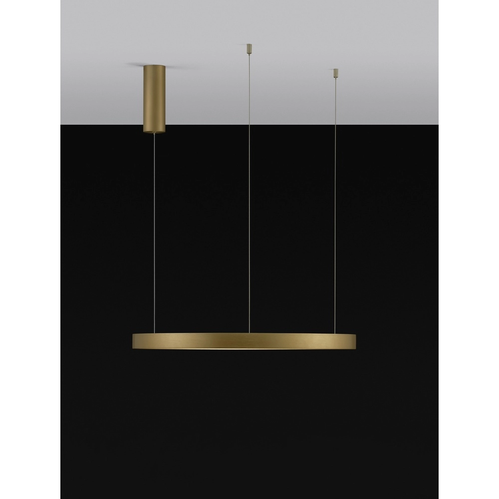 Ronde hanglamp Perrine goud Ø 60cm Lyora 5212017438447