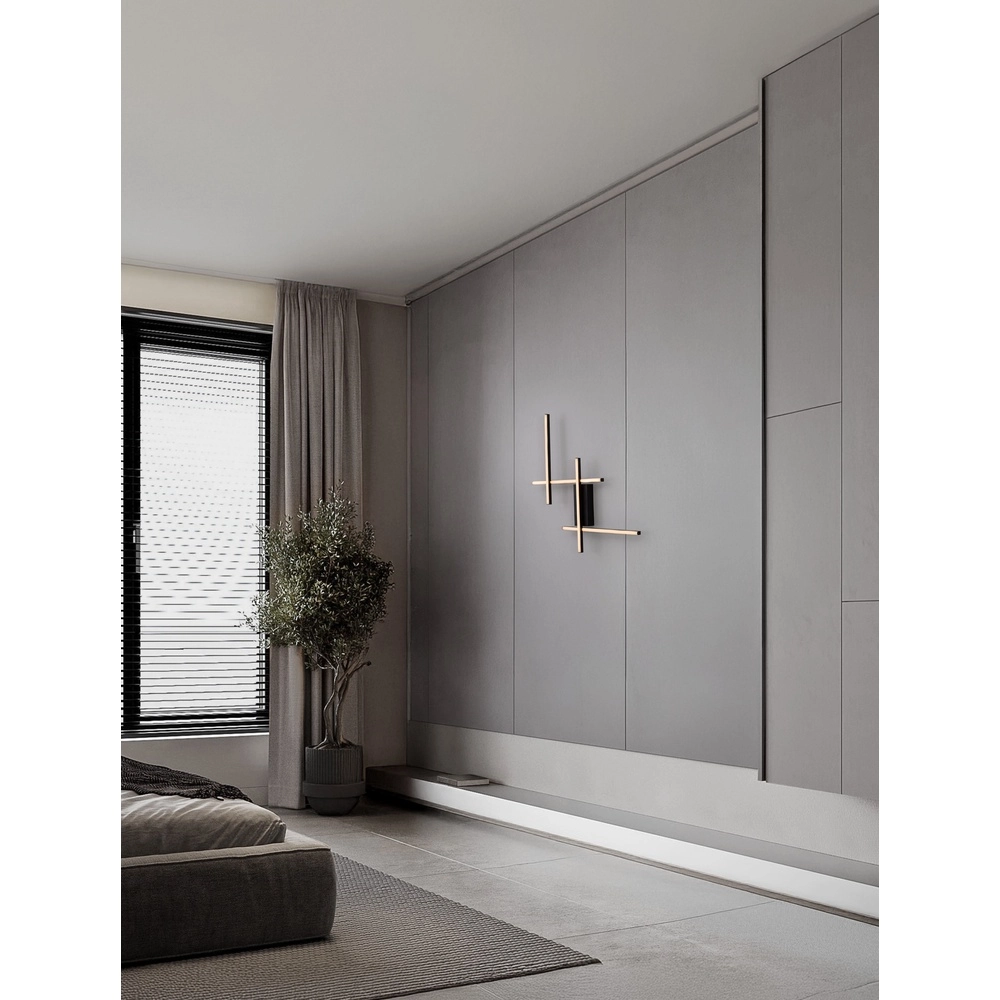 Wandlamp Apecho zwart Lyora 5212017468598