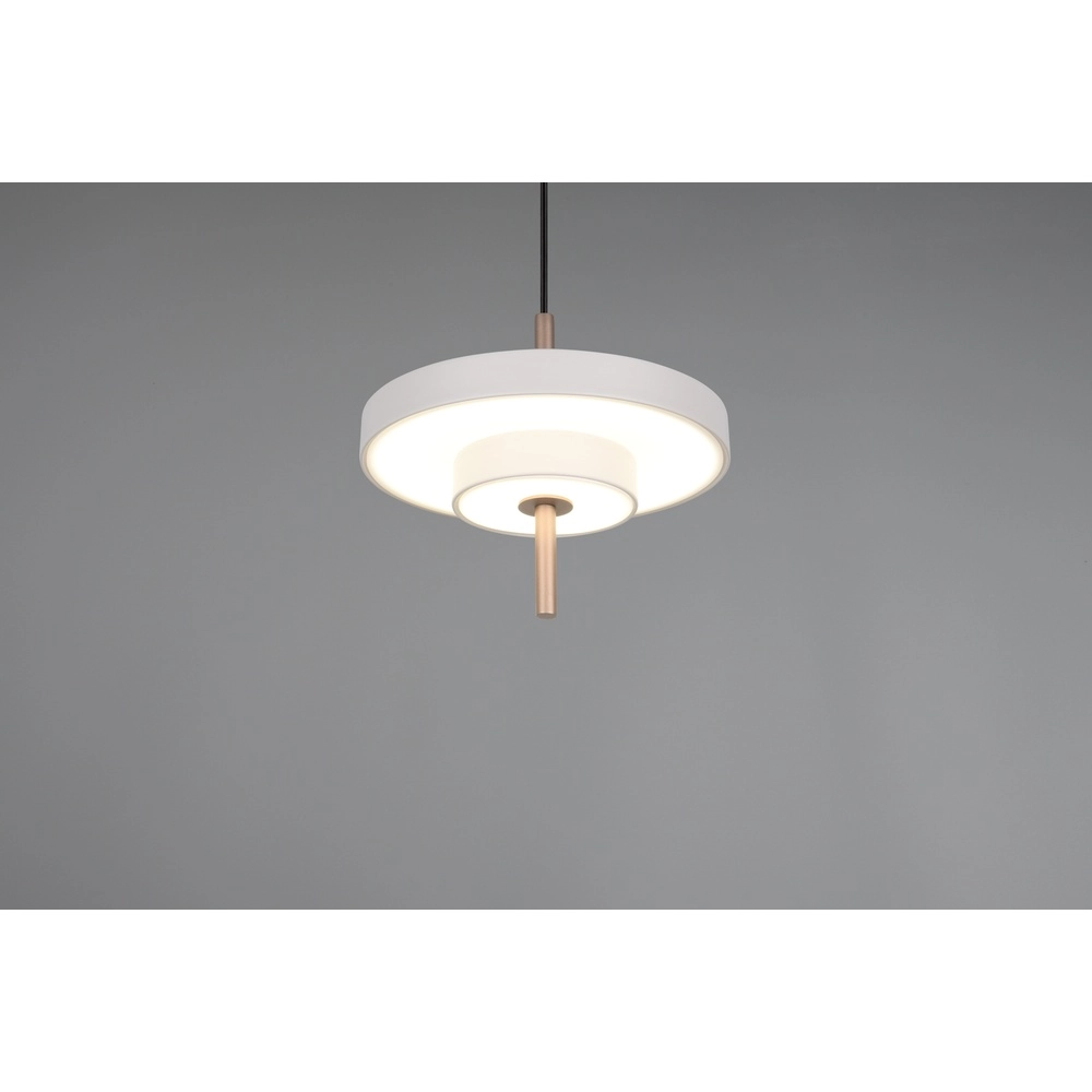 Design hanglamp Keaton wit Ø 20cm Trio 4017807653328