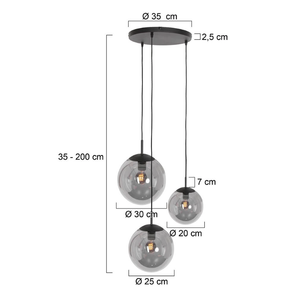 Vide hanglamp Bollique landelijk Steinhauer 8712746147117