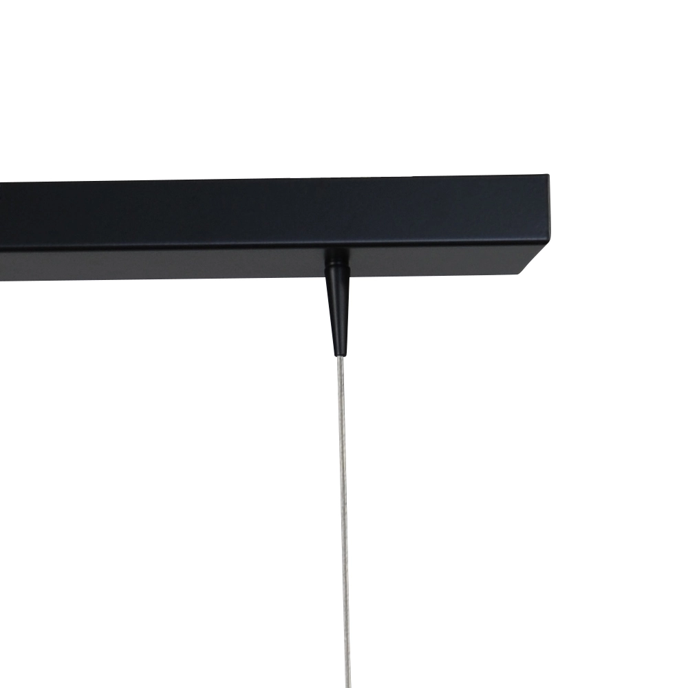 Zwarte eettafel hanglamp Flute 4-lichts gouden cilinder Masterlight 8718121209432