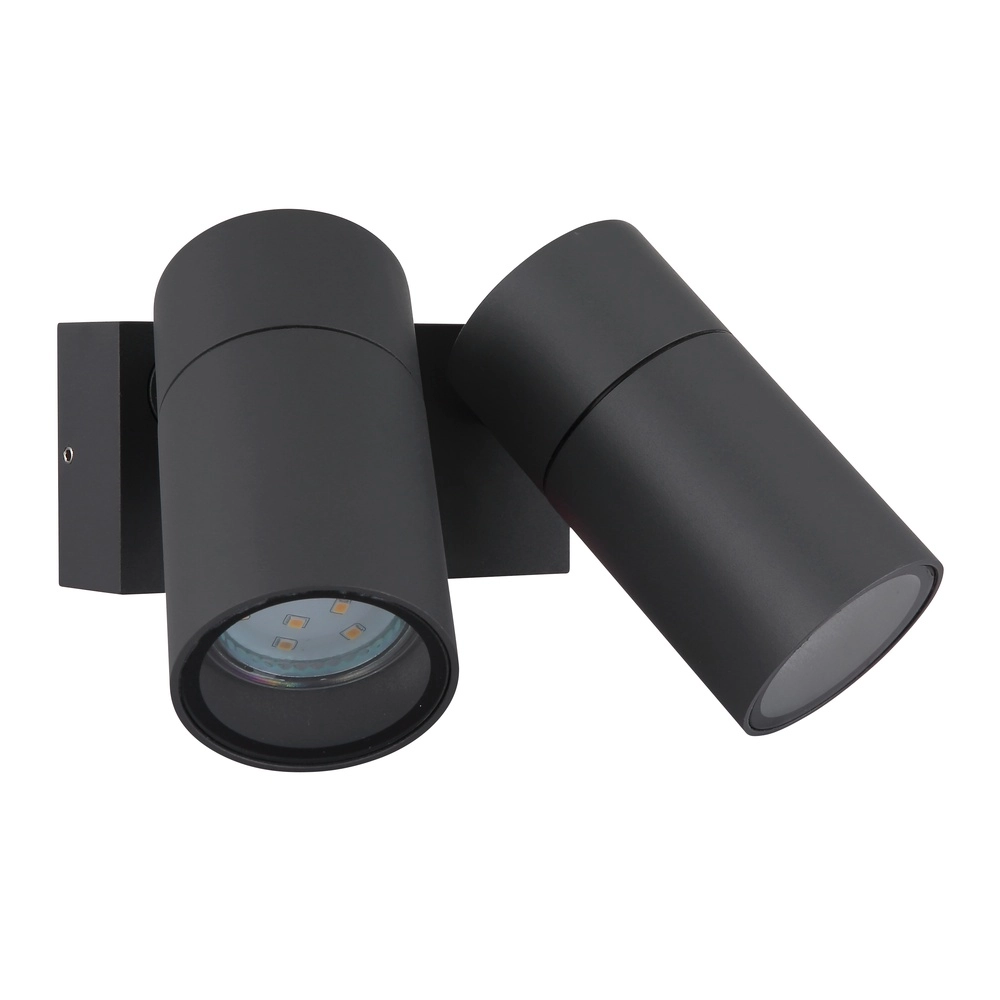 Dubbele opbouwspot Piper antraciet Globo 9007371465873