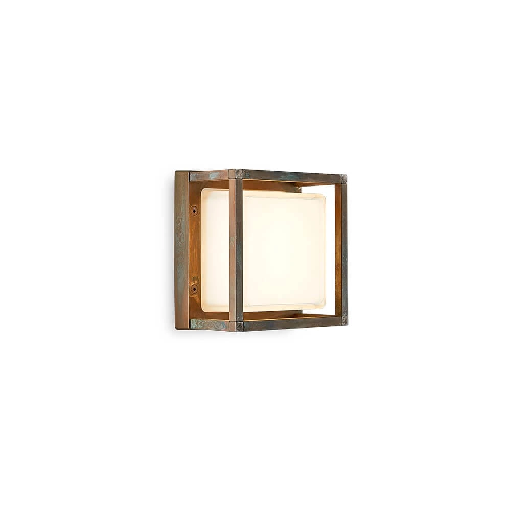 Landelijke buitenlamp Ice Cubic vierkant met beugel Landelijke buitenlamp Ice Cubic vierkant met beugel