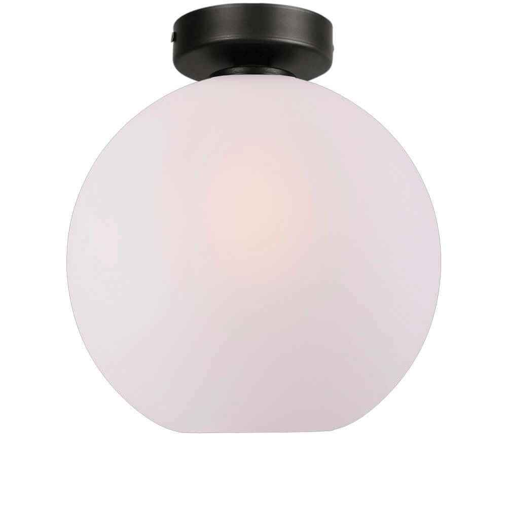 Plafondlamp Bella 2 met Ø 25cm goud glas