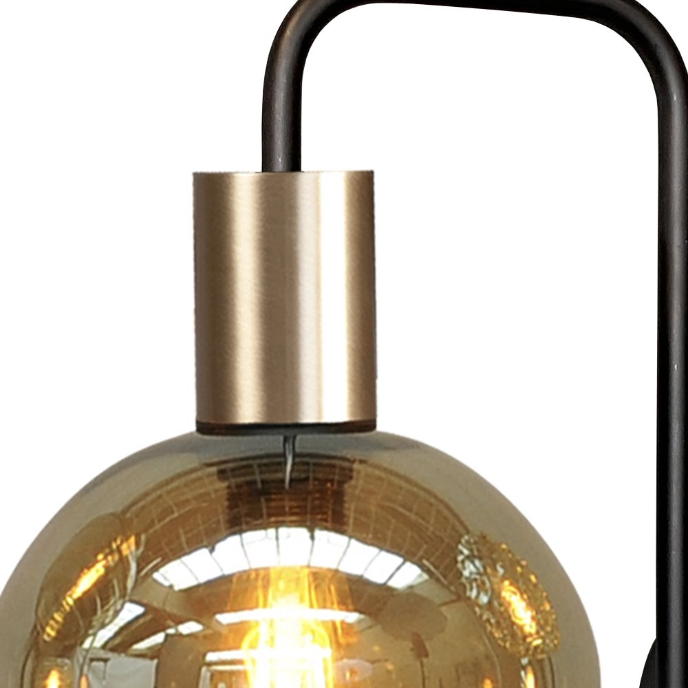 Zwarte wandlamp Bounty met gouden fitting Masterlight 8718121251059