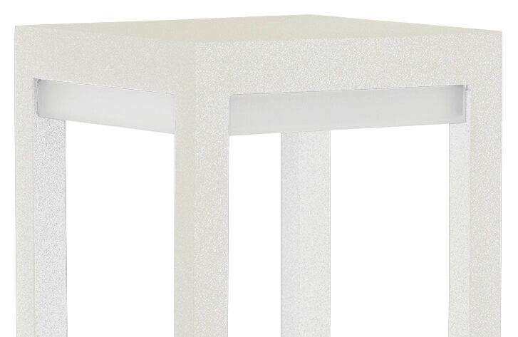 Tuinverlichting vierkant Poast 30cm - wit Albert 4007235802801