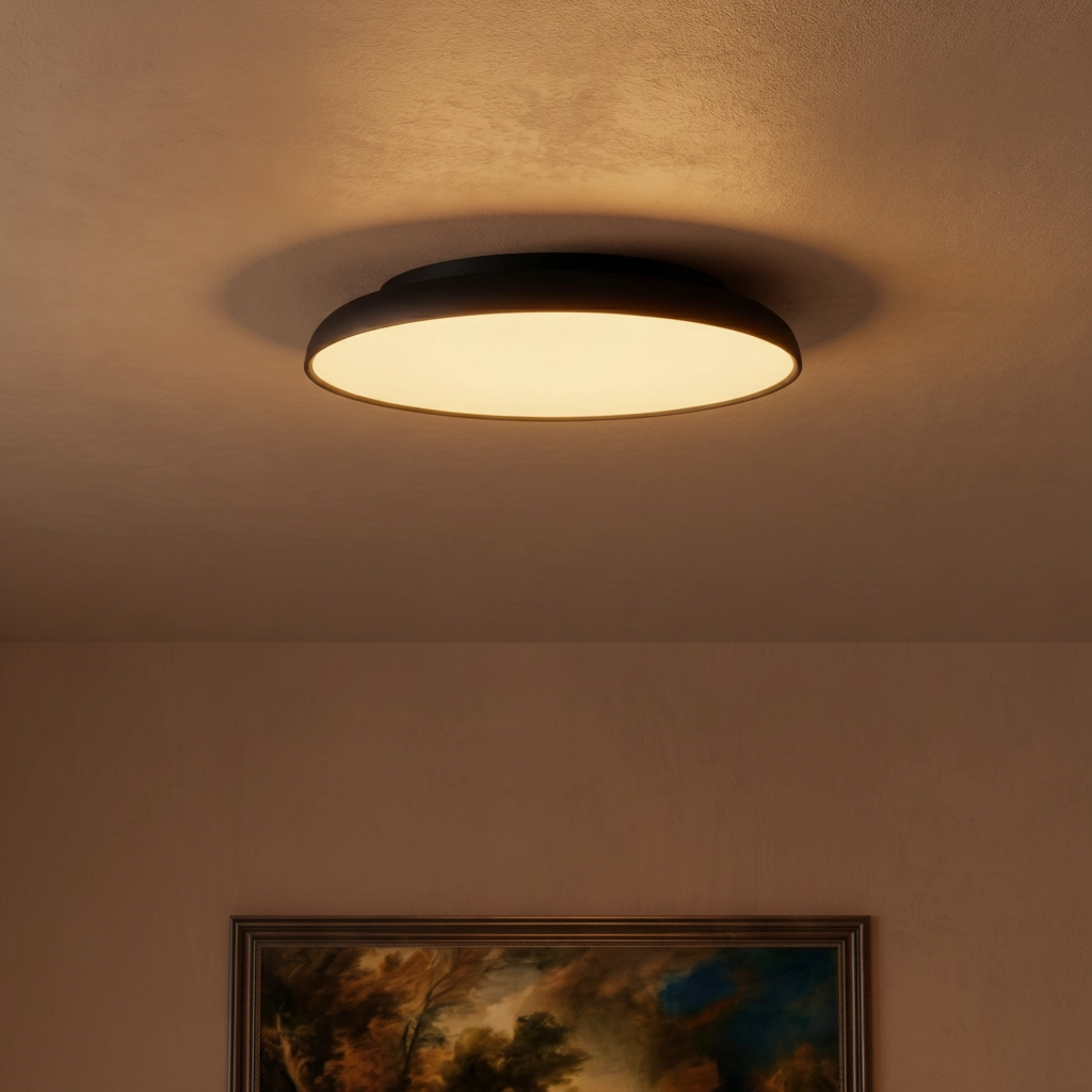 Plafondlamp Linus zwart Ø 45cm