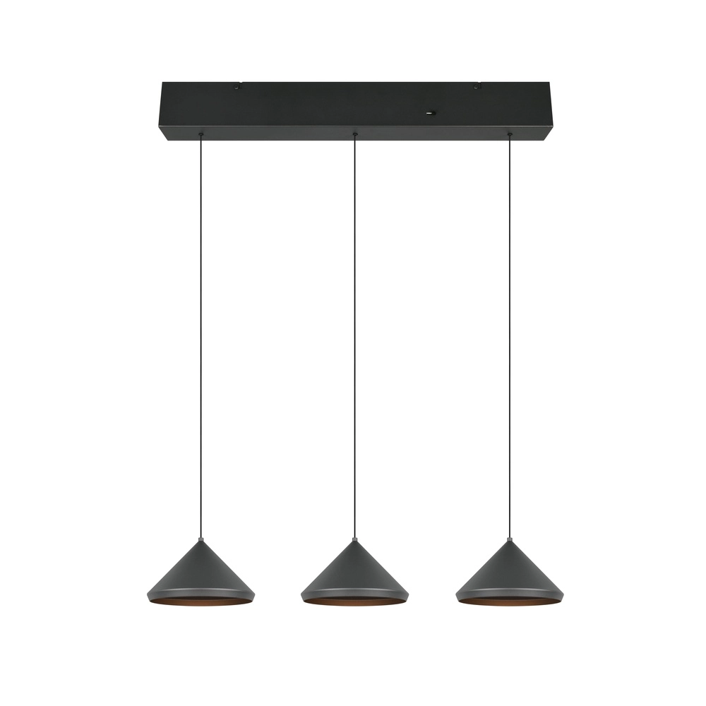 3-lichts hanglamp Laguna zwart Trio 4017807667646