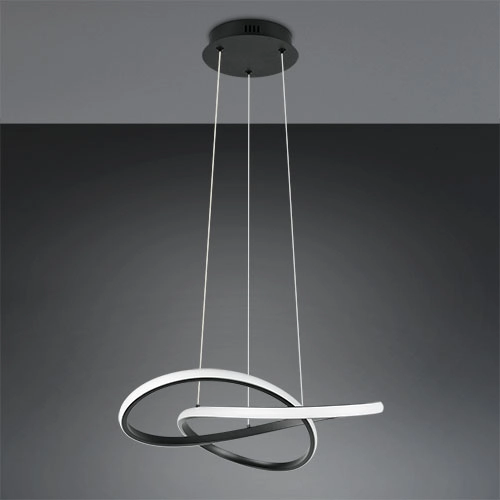 Design hanglamp Mansa zwart Trio 4017807682144