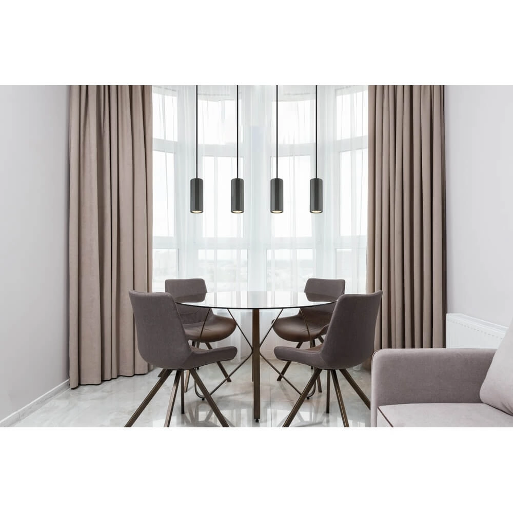 Grijze hanglamp James 4-lichts Globo 9007371456871