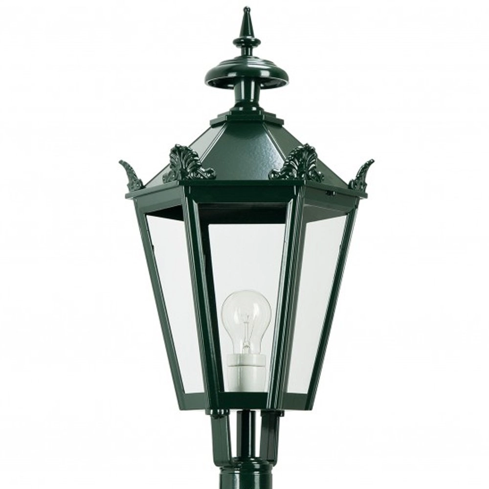 Nostalgische lantaarn lamp Bergum K7B met kronen - zwart Nostalgische lantaarn lamp Bergum K7B met kronen - zwart