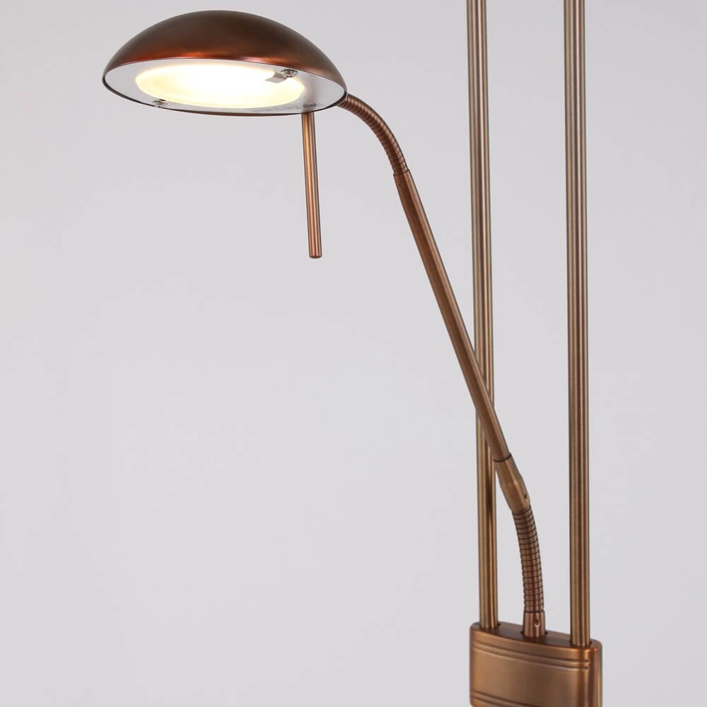 Vloerlamp mexlite Up 180cm - 3000K bronsbruin Steinhauer 8712746096347