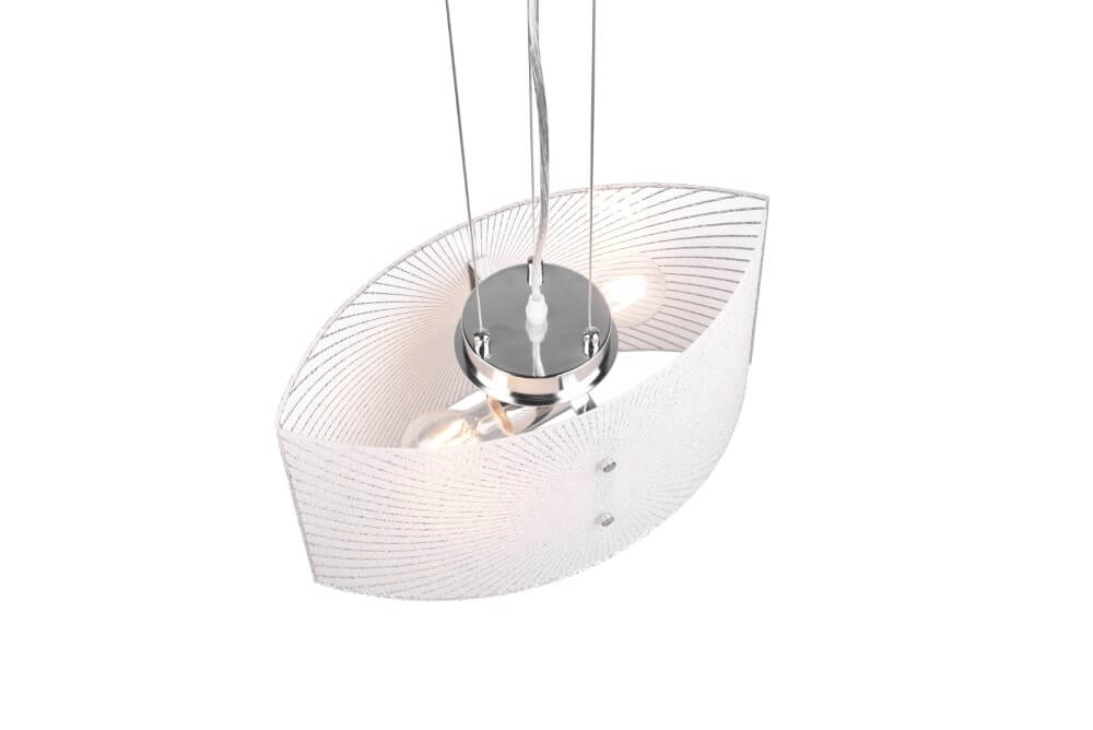 Glazen hanglamp Elisa Trio 4017807522006