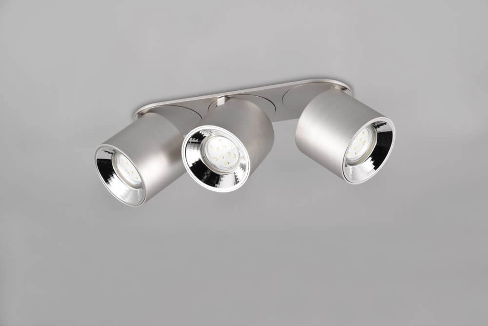 Plafondlamp Guayana 3-lichts nikkel Trio 4017807574005