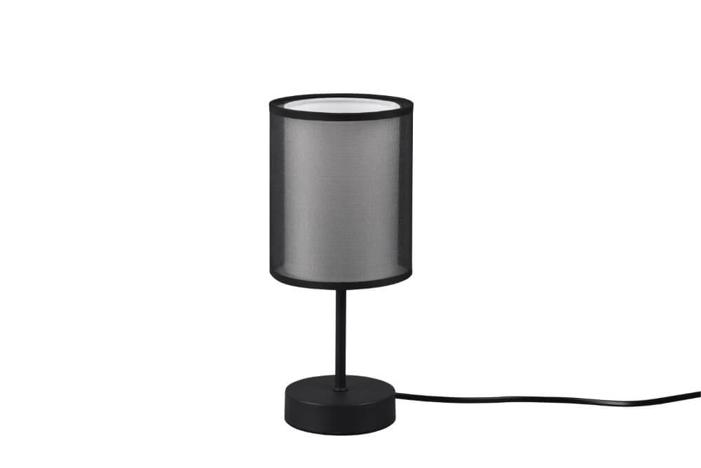 Nachtkastlamp Burton Zwart met wit Nachtkastlamp Burton Zwart met wit