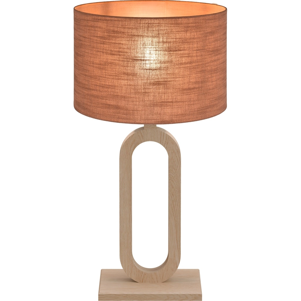 Tafellamp Sino Loop 54cm licht hout Masterlight