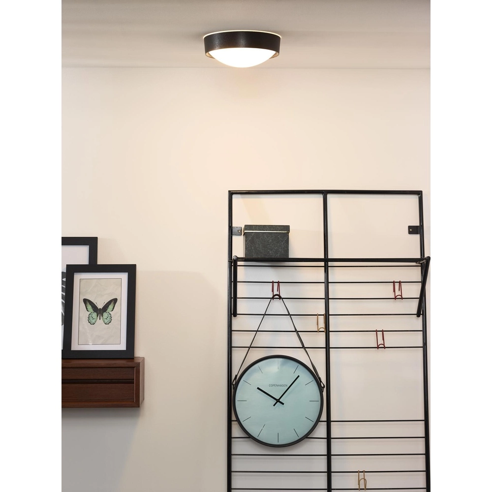Plafonniere Lex Ø 25cm zwart Lucide 5411212082299