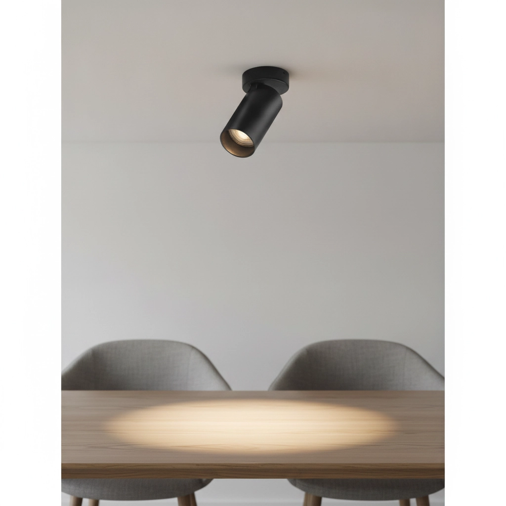Plafondspot Oso zwart Ø 7cm