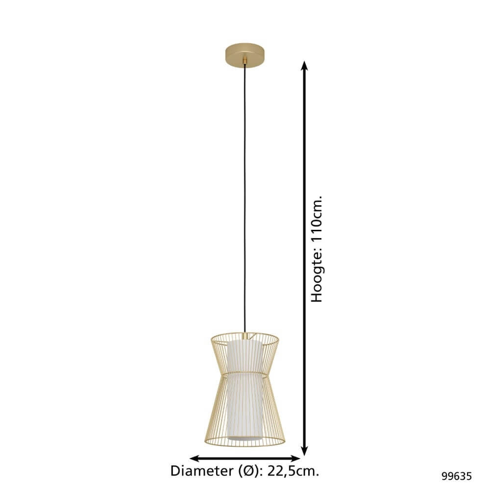 Hanglamp Maseta draad goud Eglo 9002759996352