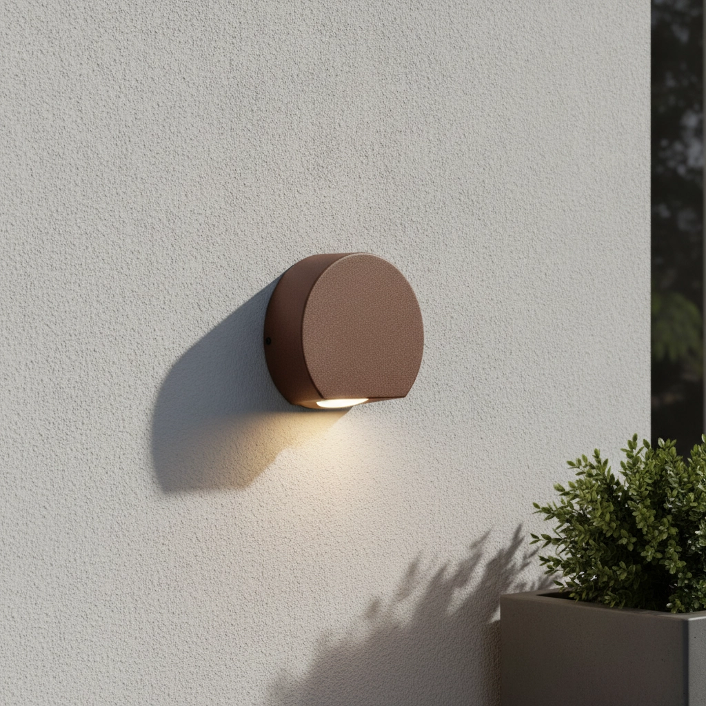 Design wandlamp Sango roestbruin