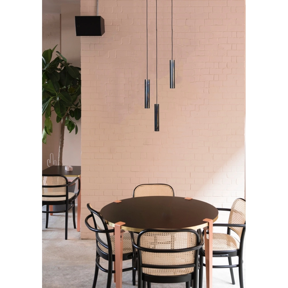 Hanglamp Run Ø35 ronde plaat - 3x GU10 - dappled oil Masterlight 8718121206660