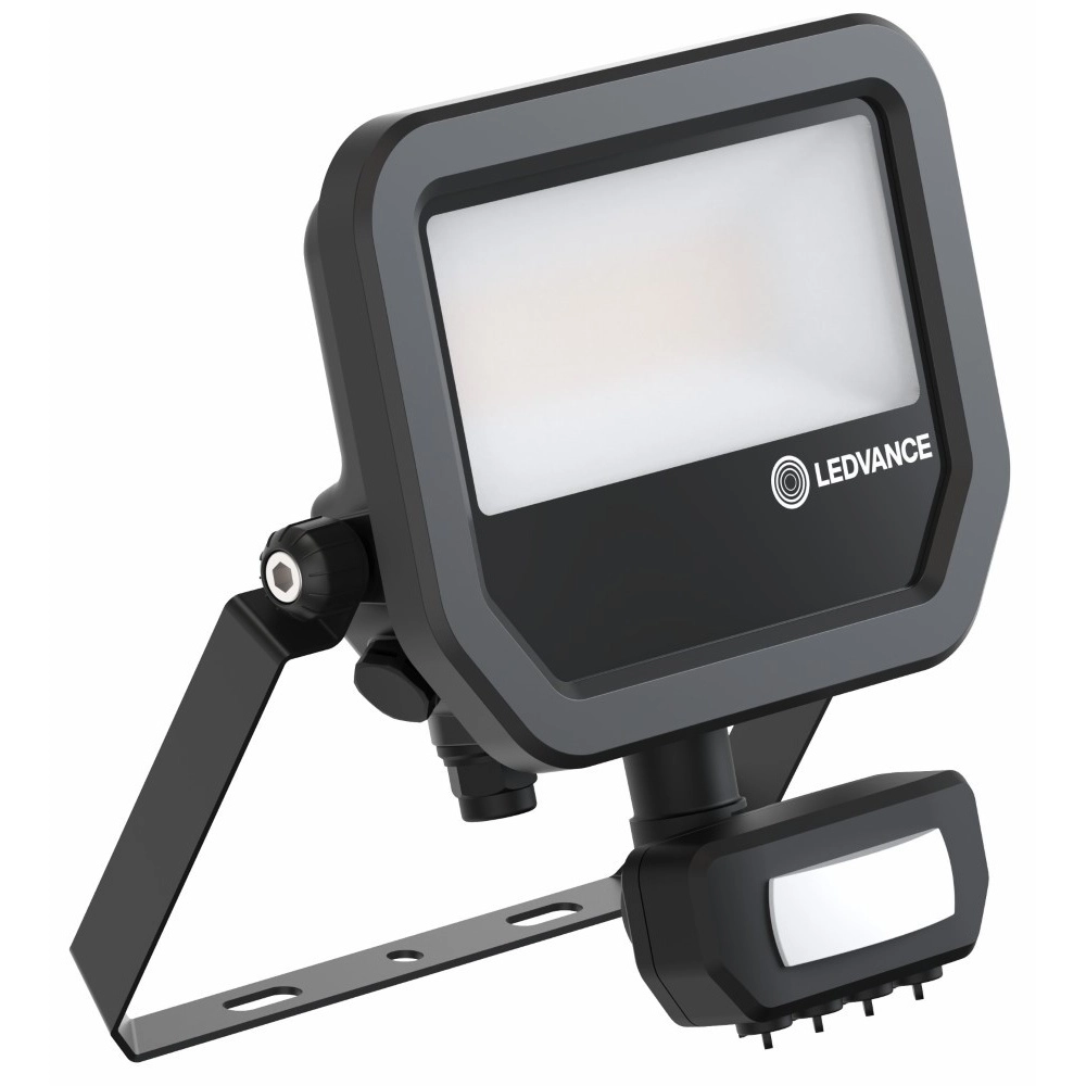 Schijnwerper Vance 17W - 3000K zwart met sensor