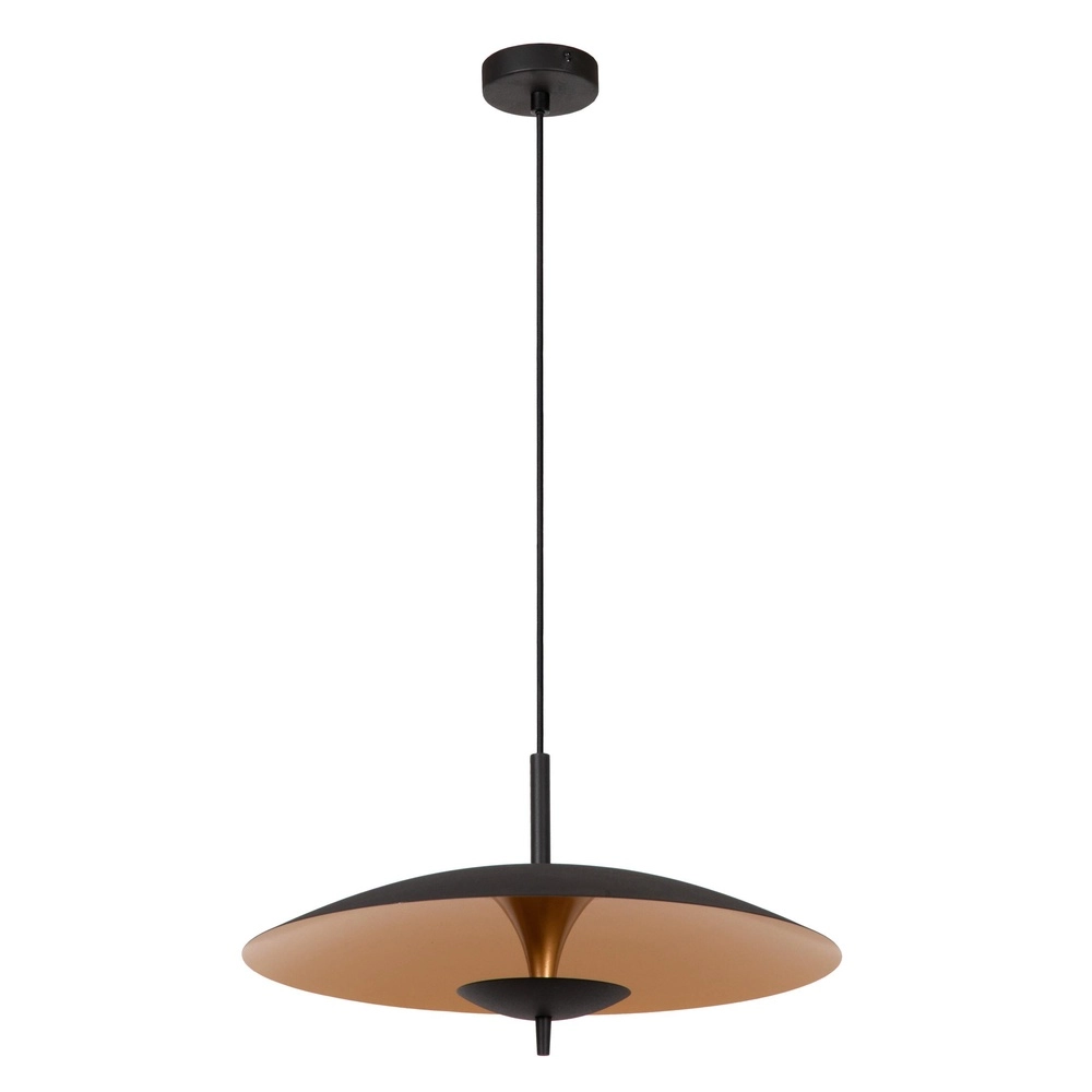 Design hanglamp Vulcan goud met zwart